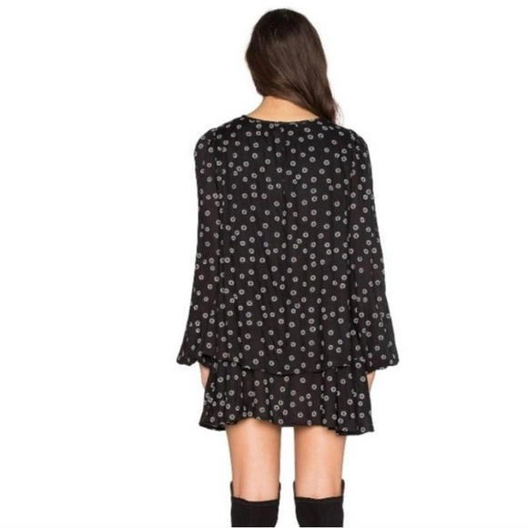 FREE PEOPLE I Think I Love You Swing Print Dress in black and white - size XS - Picture 3 of 3